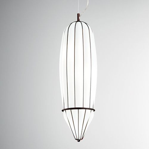 Hängelampe - PENCIL - Siru Lighting - Metalldraht / geblasenes Glas / modern
