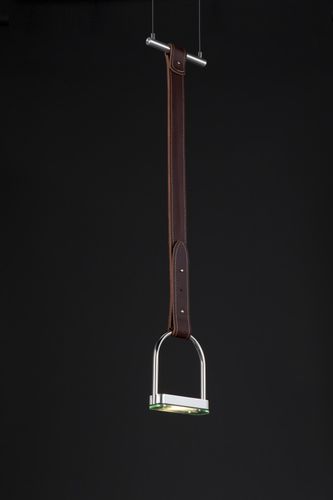 Hängelampe - STIRRUP - Quasar Holland - Aluminium / Leder / modern