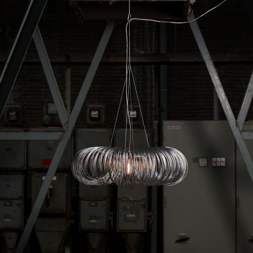 Hängelampe - ROUNDABOUT - Quasar Holland - Nickel / modern / mit Kabel