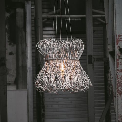 Hängelampe - CLOCHE - Quasar Holland - Nickel / modern / mit Kabel