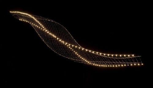 Hängelampe - COBRA - Quasar Holland - Nickel / originelles Design / mit Kabel