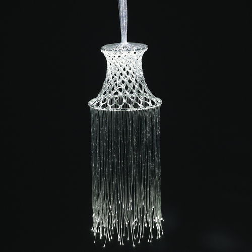 Hängelampe - BOBBIN LACE - Quasar Holland - Glasfaser / modern / mit Kabel
