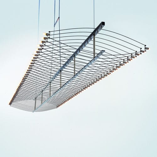 Hängelampe - FIELTEBEK - Quasar Holland - Messing / Nickel / originelles Design