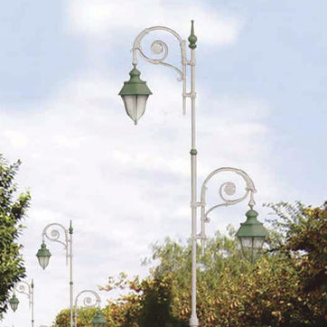 Straßenlaterne - BLANCA - Moonlight - klassisch / Aluminium / galvanisiertem Stahl