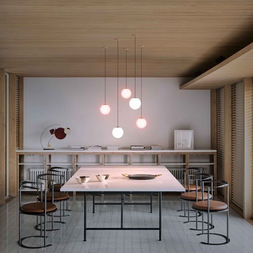 Hängelampe - BILO - PROLICHT - Aluminium / Opal / modern