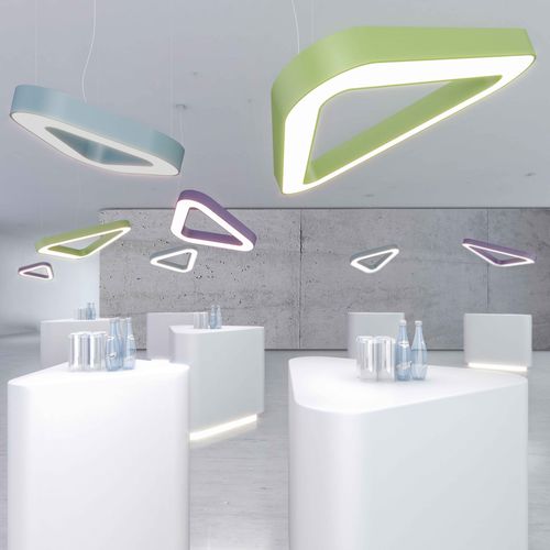 Hängeleuchte - VICTORY - PROLICHT - LED / dreieckig / mit geometrischen Motiven