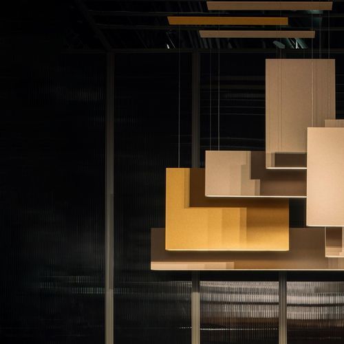 Hängelampe - LULLABY - PROLICHT - Aluminium / PET / Filz