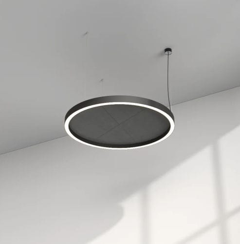 Moderne Deckenleuchte - GLORIOUS FORTIES - PROLICHT - rund / Akustikstoff / LED