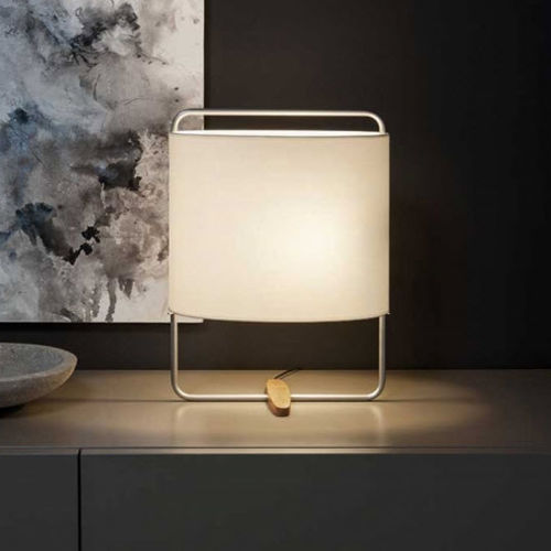 Tischlampe - MARGOT - Carpyen, - Metall / Satin / Natureiche