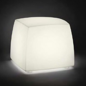 Modernes Sitzkissen - LITE CUBE - Carpyen, - Polyethylen / beleuchtet / für Außenbereich