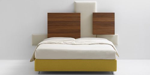 Kopfteil für Doppelbetten - ARABESQUE - FRAU FLEX - modern / Leder / Stoff