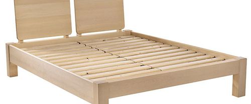 Doppelbett - FRAU FLEX - modern / Kopfteil / Massivholz