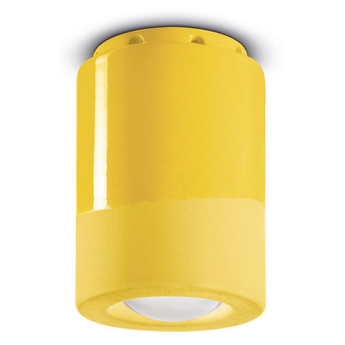 Moderne Deckenleuchte - C985 - Ferroluce - rund / Keramik / LED