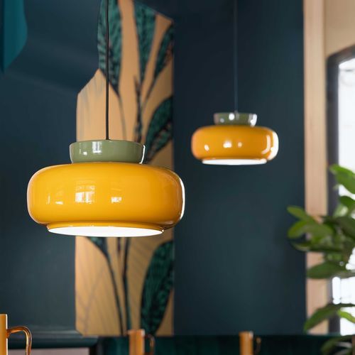 Hängelampe - C2743 - Ferroluce - Glas / Keramik / modern
