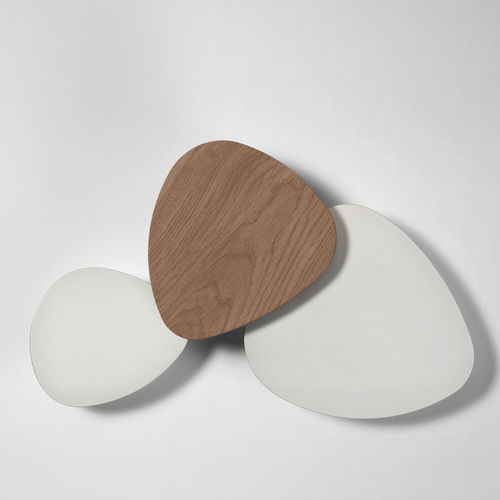 Moderne Wandleuchte - TRIA SET 3 - BOVER Barcelona - für den Innenraum / Aluminium / Eiche