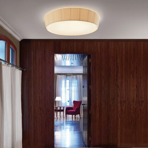 Moderne Deckenleuchte - PLAFONET 95 - BOVER Barcelona - rund / Baumwolle / LED