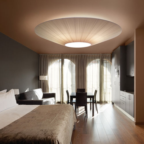 Moderne Deckenleuchte - SIAM 200 - BOVER Barcelona - rund / Edelstahl / Methacrylat