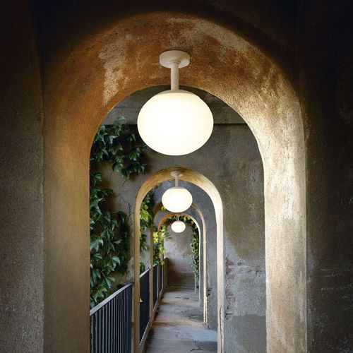 Moderne Deckenleuchte - ELIPSE PF/50 - BOVER Barcelona - rund / Polyethylen / Halogen