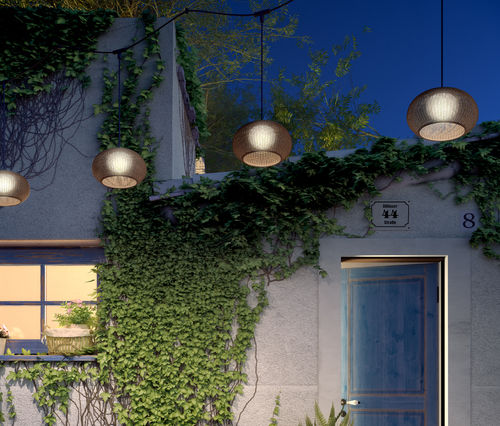 Hängelampe - GAROTA CATENARY S/27/4L - BOVER Barcelona - Aluminium / Edelstahl / Polyethylen