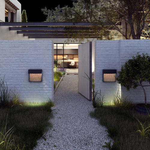 Moderne Wandleuchte - SISAL A/01 - BOVER Barcelona - für Außenbereich / Aluminium / Edelstahl