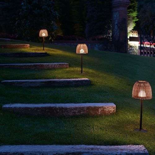 Leuchtpoller für Garten - ATTICUS B/66 - BOVER Barcelona - modern / Aluminium / Edelstahl