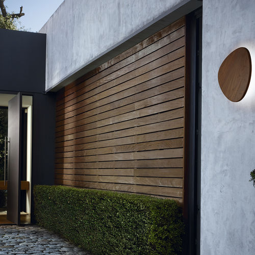 Moderne Wandleuchte - TRIA 05 - BOVER Barcelona - für Außenbereich / Aluminium / Holz