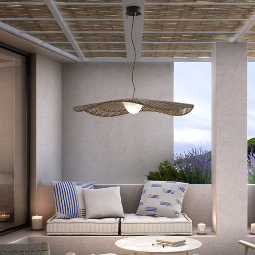 Hängelampe - MEDITERRÀNIA S/105/01 - BOVER Barcelona - Aluminium / Synthetikfaser / modern