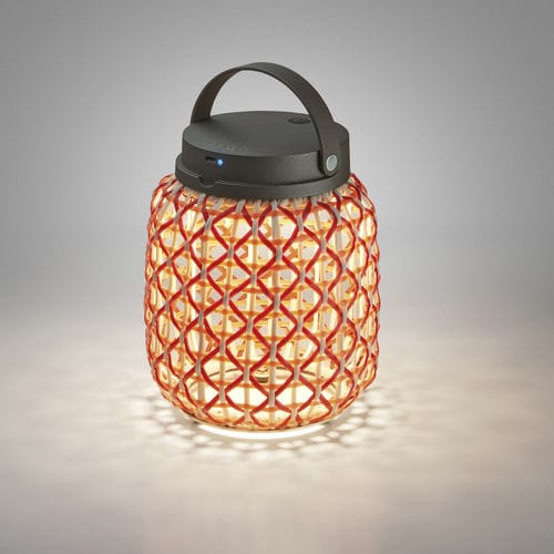 Tragbare Lampe - NANS M/21/R - BOVER Barcelona - Aluminium / Edelstahl / Polyethylen
