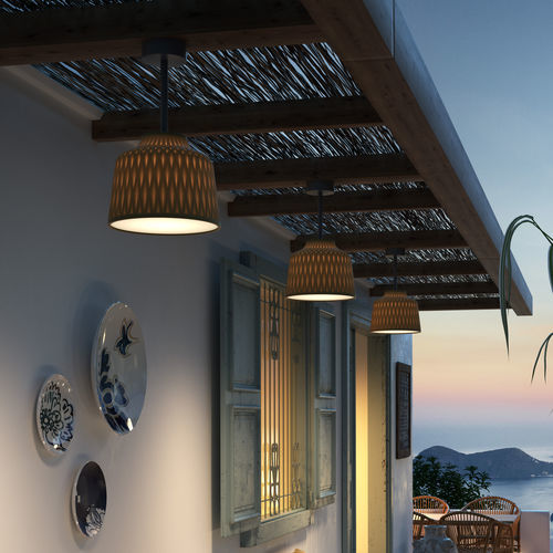 Moderne Deckenleuchte - Soft PF/30 - BOVER Barcelona - rund / Aluminium / Polycarbonat