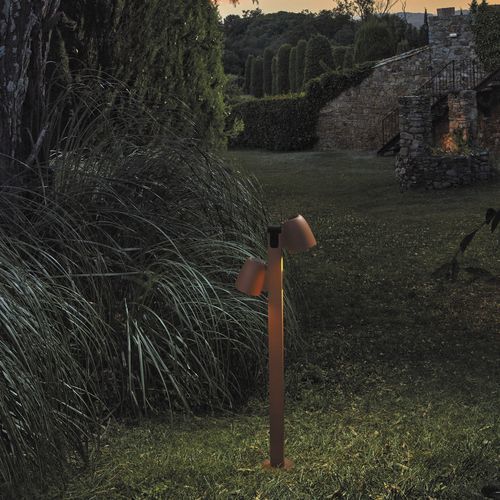 Leuchtpoller für Garten - Nut B/90/2L - BOVER Barcelona - modern / Aluminium / Edelstahl