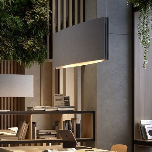 Hängelampe - NOREN S/123 - BOVER Barcelona - Aluminium / Stoff / MDF
