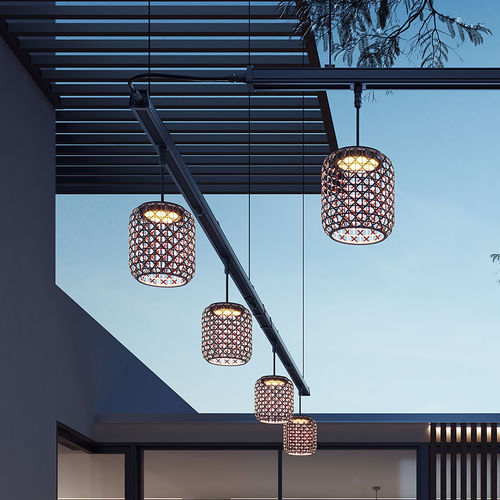 LED-Schienenleuchte - NANS PF/21/4L Outrack - BOVER Barcelona - rund / Aluminium / Edelstahl
