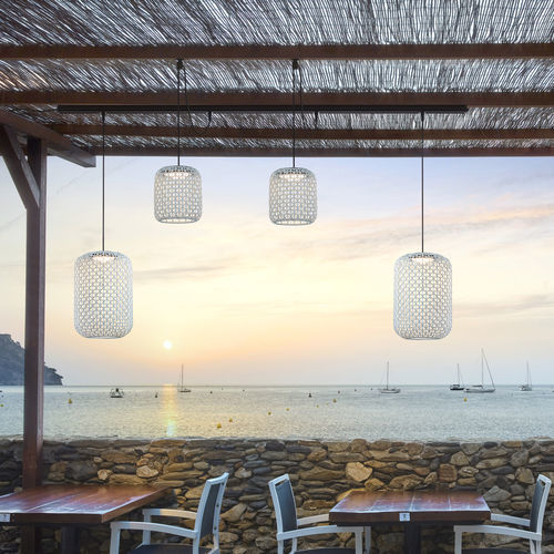 LED-Schienenleuchte - NANS PF/31/4L Outrack - BOVER Barcelona - zylinderförmig / Aluminium / Edelstahl