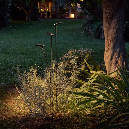 Leuchtpoller für Garten - Birdie - Set 3 140L-120LC-110LC - BOVER Barcelona - modern / Aluminium / Edelstahl