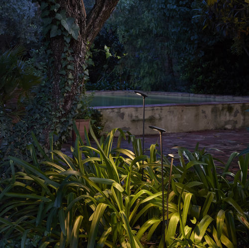 Leuchtpoller für Garten - Birdie - Set 2 80S-60SC - BOVER Barcelona - modern / Aluminium / Edelstahl