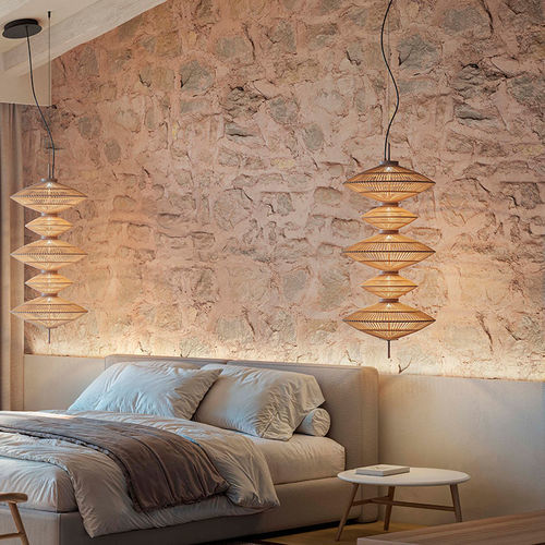 Hängelampe - YUYUN C - BOVER Barcelona - Baumwolle / modern / mit Kabel