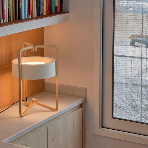 Tischlampe - Vuota M/44 - BOVER Barcelona - Stahl / Holz / modern