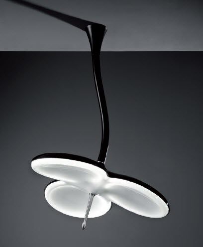 Hängelampe - FLOWER: FW3 - Ateh, spo. - Plexiglas® / originelles Design / mit Kabel