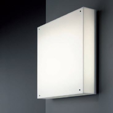 Moderne Wandleuchte - AQUARIUM: AQ IP 6 - Ateh, spo. - für den Innenraum / gebürsteter Edelstahl / Plexiglas®