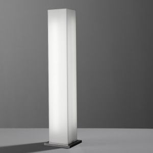 Moderne Leuchtsäule - AQUARIUM: AQF1 - Ateh, spo. - gebürsteter Edelstahl / Plexiglas® / für Leuchtstofflampe