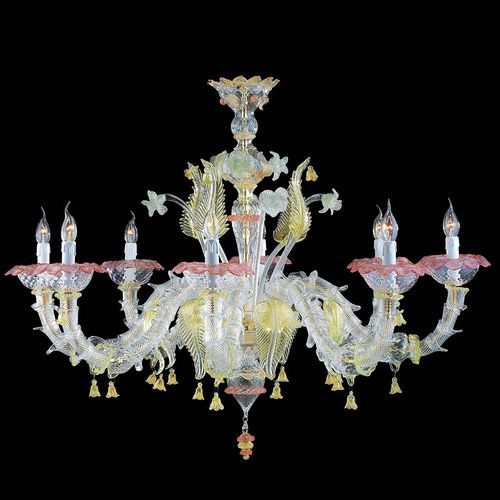 Stil-Kronleuchter - Rezzonico - Arte di Murano - Metall / Muranoglas / Gold