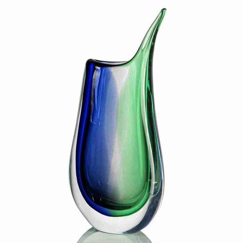 Design-Vase - 6039/1/COL - Arte di Murano - geblasenes Glas / Muranoglas / handgefertigt
