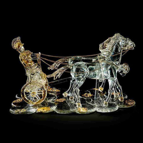 Gold-Skulptur - 6017/1/COR - Arte di Murano - Muranoglas / geblasenes Glas / handgefertigt