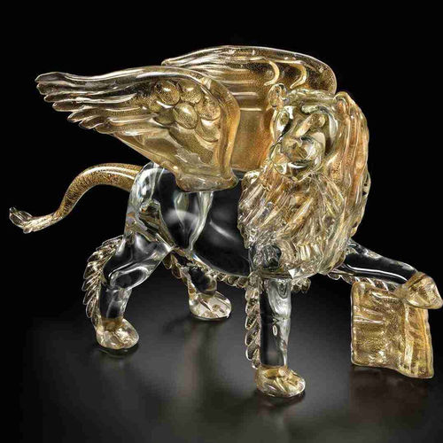 Muranoglas-Skulptur - 6027 - Arte di Murano - geblasenes Glas / Made in Italy / freistehend
