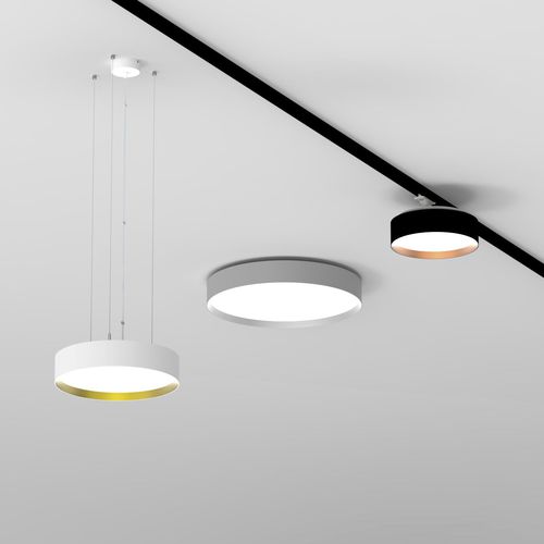 Aufbauleuchte - odelia surface gold/black sat. 330mm - planlicht - LED / rund / IP20
