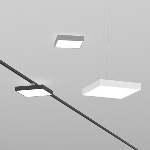Aufbauleuchte - OLMO  - planlicht - LED / quadratisch / flach