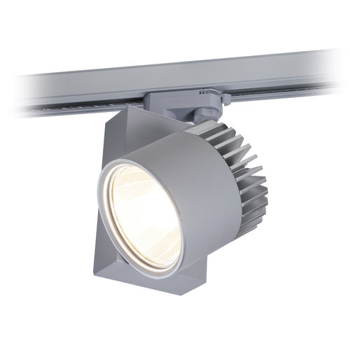 LED-Schienenleuchte - METEOR  - planlicht - rund / Aluminium / für Gewerbegebrauch