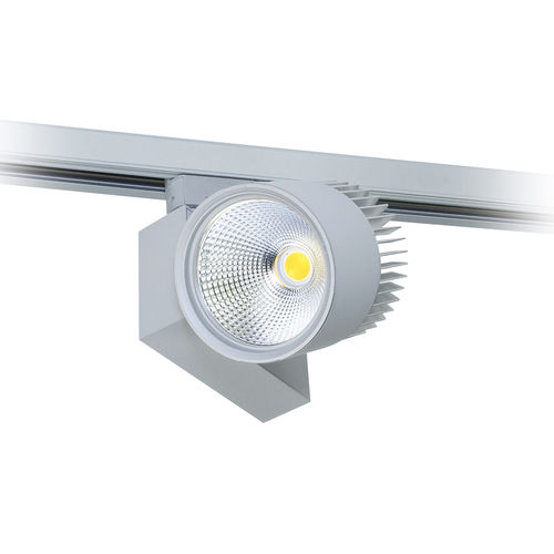 LED-Schienenleuchte - METEOR 2 - planlicht - rund / Aluminium / für Gewerbegebrauch
