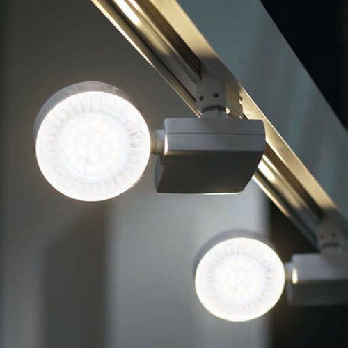 LED-Schienenleuchte - PLANET 3 - planlicht - rund / Aluminium / für Gewerbegebrauch