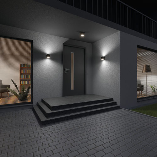 Moderne Wandleuchte - CUBIC Q - PXF LIGHTING - für den Innenraum / Aluminium / in Würfelform